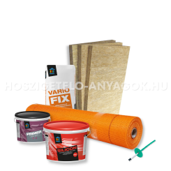 Vakolható kőzetgyapot Komplett Hőszigetelő rendszer + Revco Szilikon