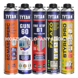 Szerelő, ragasztó és hőszigetelőhabok