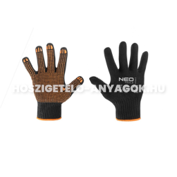 Cérnakesztyű fekete pöttyös NEO